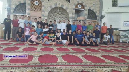وفد الحركه الاسلاميه في زياره لمخيم الفرقان القطري 